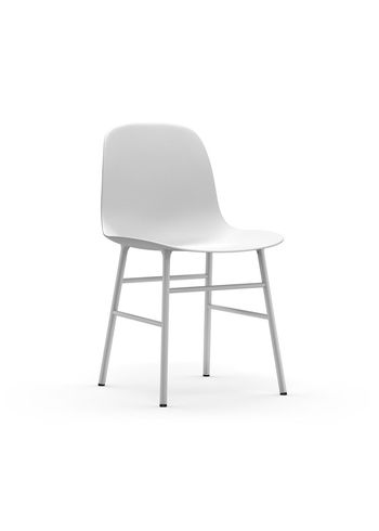 Normann Copenhagen - Esstischstuhl - Form Chair Steel - Steel / White