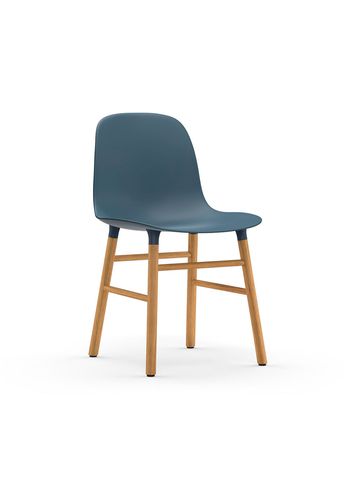 Normann Copenhagen - Jedálenská stolička - Form Chair Wood - Blue/Oak