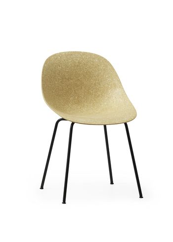 Normann Copenhagen - Krzesło do jadalni - Mat Chair Steel - Hemp / Black Steel