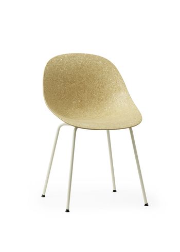 Normann Copenhagen - Cadeira de jantar - Mat Chair Steel - Hemp / Cream Steel