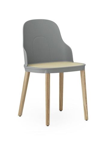 Normann Copenhagen - Puheenjohtaja - Allez chair in oak - molded wicker - Grey