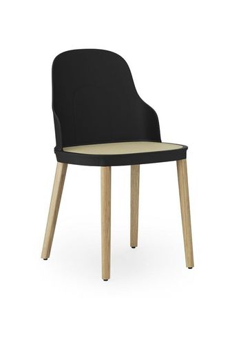 Normann Copenhagen - Puheenjohtaja - Allez chair in oak - molded wicker - Black