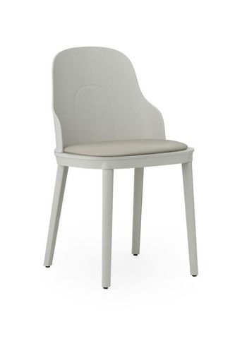 Normann Copenhagen - Chair - Allez stol polstret Ultra Leather - Warm grey