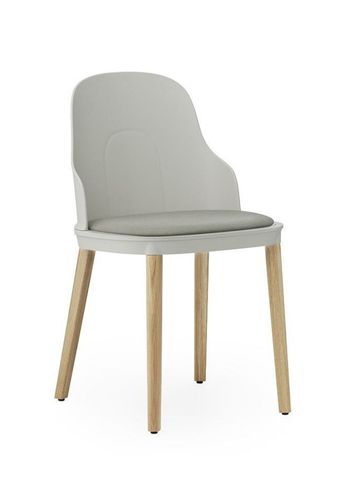 Normann Copenhagen - Stol - Allez stol polstret Canvas eg - Varm grå