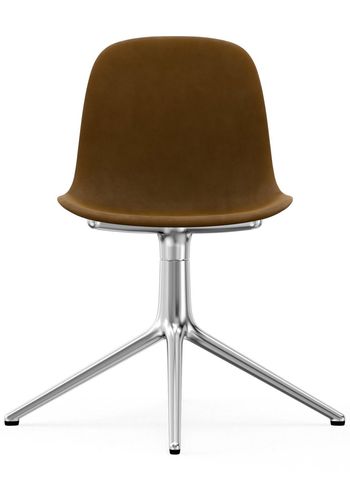 Normann Copenhagen - Stoel - Form Chair - Swivel 4L Full Upholstery - Frame: Aluminium / Fabric: City Velvet vol. 2 30