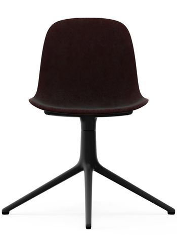 Normann Copenhagen - Chaise - Form Chair - Swivel 4L Full Upholstery - Frame: Black Aluminium / Fabric: City Velvet vol. 2 22