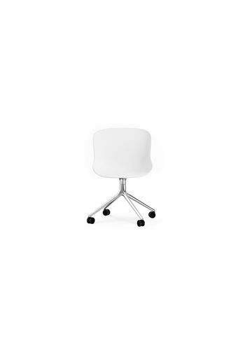 Normann Copenhagen - Silla - Hyg Chair Swivel 4W - White - Aluminum