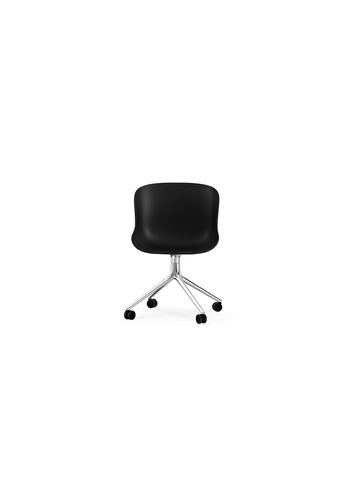 Normann Copenhagen - Silla - Hyg Chair Swivel 4W - Black - Aluminum