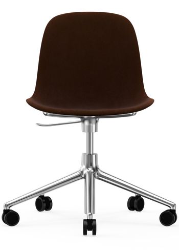 Normann Copenhagen - Chair - Form Chair - Swivel 5W Gaslift Full Upholstery - Frame: Aluminium / Fabric: City Velvet vol. 2 21