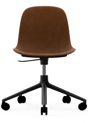 Normann Copenhagen - Stol - Form Chair - Drejestel 5W Gaslift Fuldt Polstret - Stel: Sort Aluminium / Stoftype: City Velvet vol. 2 26