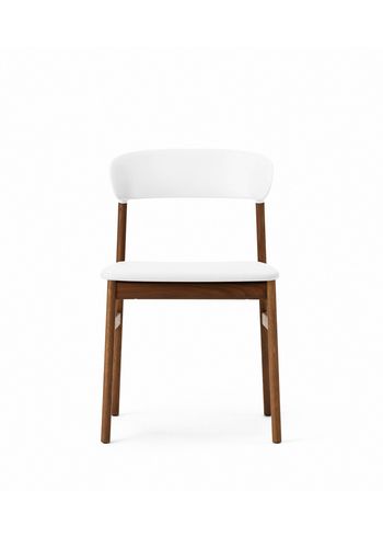 Normann Copenhagen - Cadeira de jantar - Herit chair / Upholstery - White (Spectrum Leather)