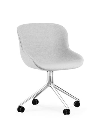 Normann Copenhagen - Chaise - Hyg Chair Swivel 4W - full upholstery - Synergy 16 - Aluminum
