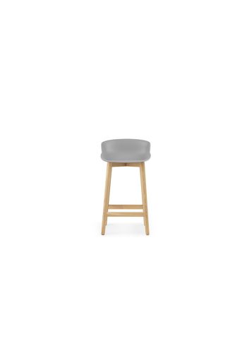 Normann Copenhagen - Stol - Hyg bar stool 65 cm wood - Grå - Egetræ
