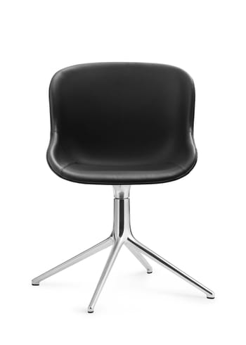 Normann Copenhagen - Chaise - Hyg Swivel Chair by Simon Legald / Full Upholstery - Ultra leather black