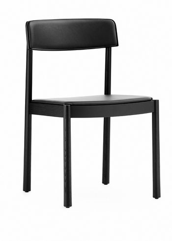 Normann Copenhagen - Stoel - Timb Chair by Simon Legald / Upholstery - Black / Black Ultra Leather