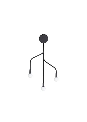 Normann Copenhagen - Seinävalaisin - Vekst Wall Lamp EU - Black