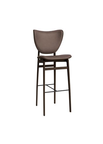 NORR11 - Banco de bar - Elephant Bar Chair - H75 - Stel: Dark smoked / Polstring: Dunes - Dark Brown 21001