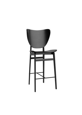 NORR11 - Banco de bar - Elephant Bar Chair - H65 - Stel: Black / Polstring: Solid