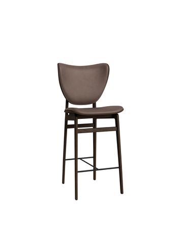 NORR11 - Barhocker - Elephant Bar Chair - H65 - Stel: Dark Smoked / Polstring: Dunes - Dark Brown 21001