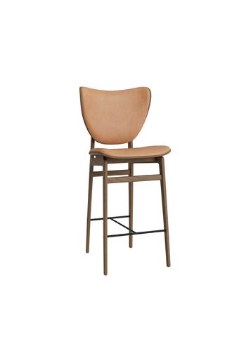 NORR11 - Banco de bar - Elephant Bar Chair - H65 - Stel: Light Smoked / Polstring: Dunes - Camel 21004