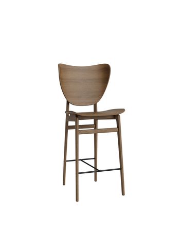 NORR11 - Banco de bar - Elephant Bar Chair - H65 - Stel: Light Smoked / Polstring: Solid