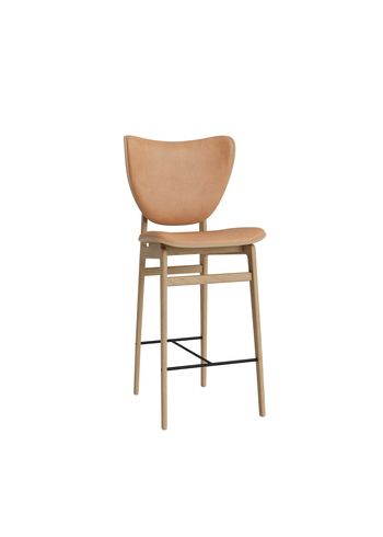 NORR11 - Banco de bar - Elephant Bar Chair - H65 - Stel: Natural / Polstring: Dunes - Camel 21004