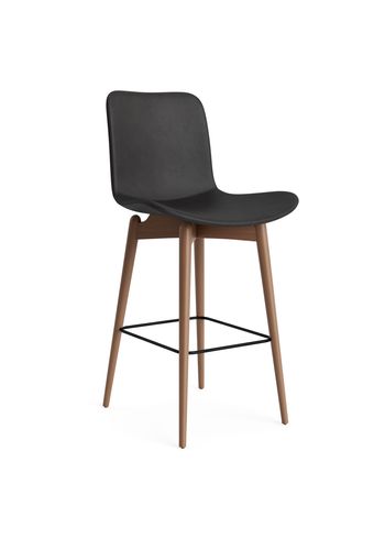 NORR11 - Banco de bar - Langue Bar Chair 65 cm - Frame: Light Smoked / Upholstery: Dunes - Anthracite 21003