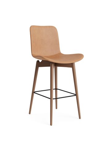 NORR11 - Banco de bar - Langue Bar Chair 65 cm - Frame: Light Smoked / Upholstery: Dunes - Camel 21004