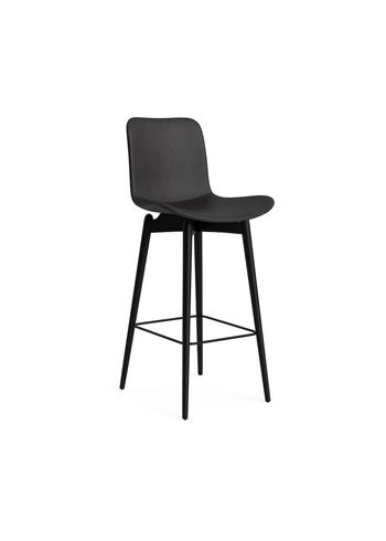 NORR11 - Barhocker - Langue Bar Chair 75 cm - Frame: Black / Upholstery: Dunes - Anthracite 21003