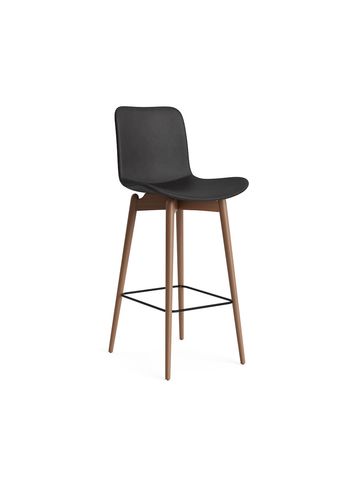NORR11 - Banco de bar - Langue Bar Chair 75 cm - Frame: Light Smoked / Upholstery: Dunes - Anthracite 21003