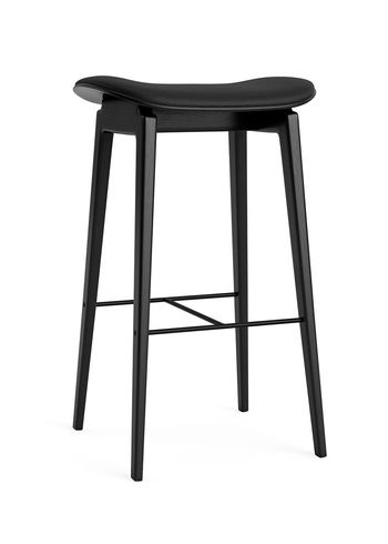 NORR11 - stołek barowy - NY11 Bar Stool - H75 - Stel: Black / Polstring: Pitch Black