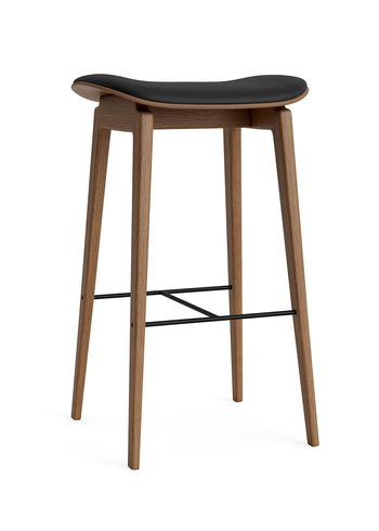NORR11 - Bar stool - NY11 Bar Stool - H75 - Stel: Light smoked / Polstring: Pitch Black