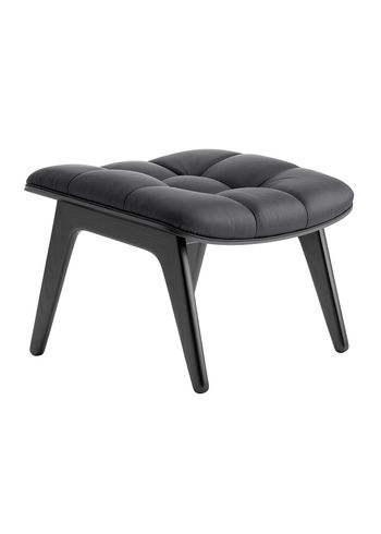 NORR11 - Footstool - Mammoth ottoman - Dunes - Anthracite 21003 / Black