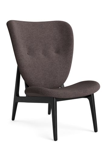 NORR11 - Nojatuoli - Elephant Lounge Chair - Full Upholstery - Black Oak/Barnum Bouclé 11