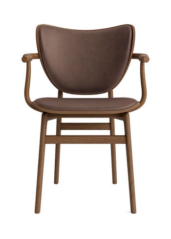 NORR11 - Cadeira de jantar - Elephant Chair Armrest - Light Smoked / Dunes - Dark Brown 21001