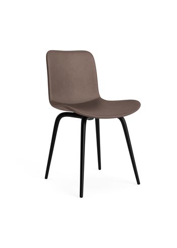 NORR11 - Chaise - Langue Chair Avantgarde - Frame: Black Steel / Upholstery: Dunes - Dark Brown 21001