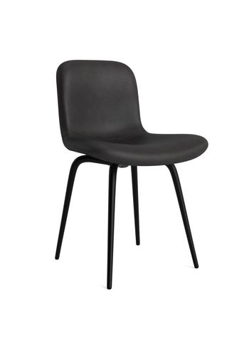 NORR11 - Chaise - Langue Chair Avantgarde - Frame: Black Steel / Upholstery: Soft - Dunes - Anthracite 21003