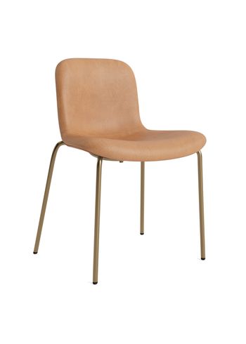 NORR11 - Chaise - Langue Chair Soft Steel - Frame: Brass / Upholstery: Dunes - Camel 21004