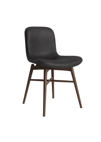 NORR11 - Chaise - Langue Chair Soft Wood - Frame: Dark Smoked Beech / Upholstery: Dunes - Anthracite 21003