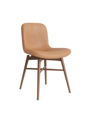 NORR11 - Chaise - Langue Chair Soft Wood - Frame: Light Smoked Beech / Upholstery: Dunes - Camel 21004