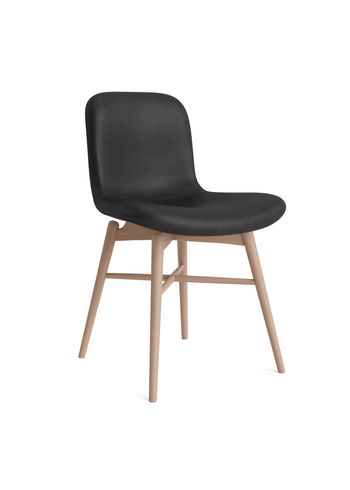 NORR11 - Chaise - Langue Chair Soft Wood - Frame: Natural Beech / Upholstery: Dunes - Anthracite 21003