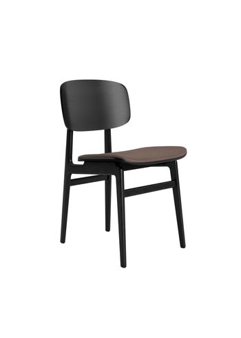 NORR11 - Chaise - NY11 chair - Stel: Black / Polstring: Dunes - Dark Brown 21001