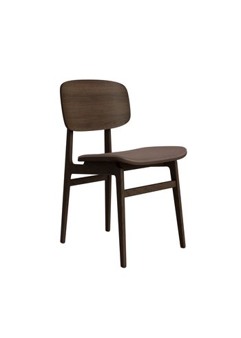 NORR11 - Chaise - NY11 chair - Stel: Dark smoked / Polstring: Dunes - Dark Brown 21001