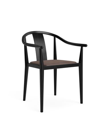 NORR11 - Stol - Shanghai Chair - Black Ash / Dunes - Dark Brown 21001