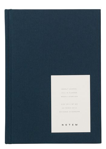 NOTEM - Notitieboek - EVEN - Weekly Journal - Dusty Blue Cloth