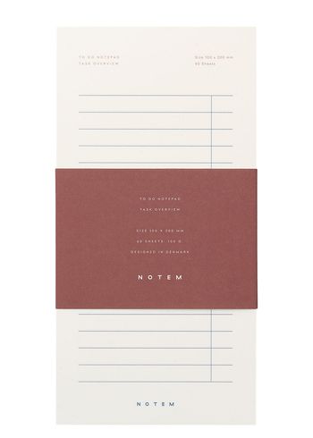 NOTEM - Notebook - MILO - To Do Notepad - White/Blue