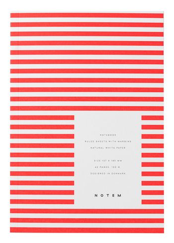 NOTEM - Notitieboek - VITA Notebook - Small - Bright Red
