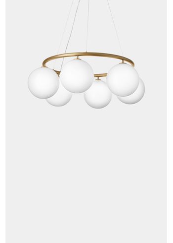 Nuura - Lampa - Miira 6 Circular - Brass/Opal white