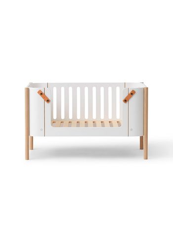 Oliver Furniture - Children's bench - Wood Bench - White / Oak
