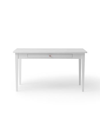 Oliver Furniture - Mesa para crianças - Seaside Junior Table with leather strap - White